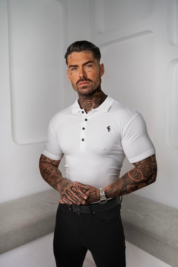 Father Sons Classic White Polo Shirt - FSH047