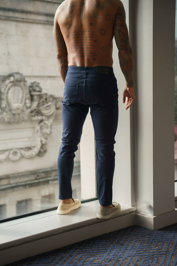 Father Sons Ultra Stretch Navy Relaxed Jeans - FSJEAN015