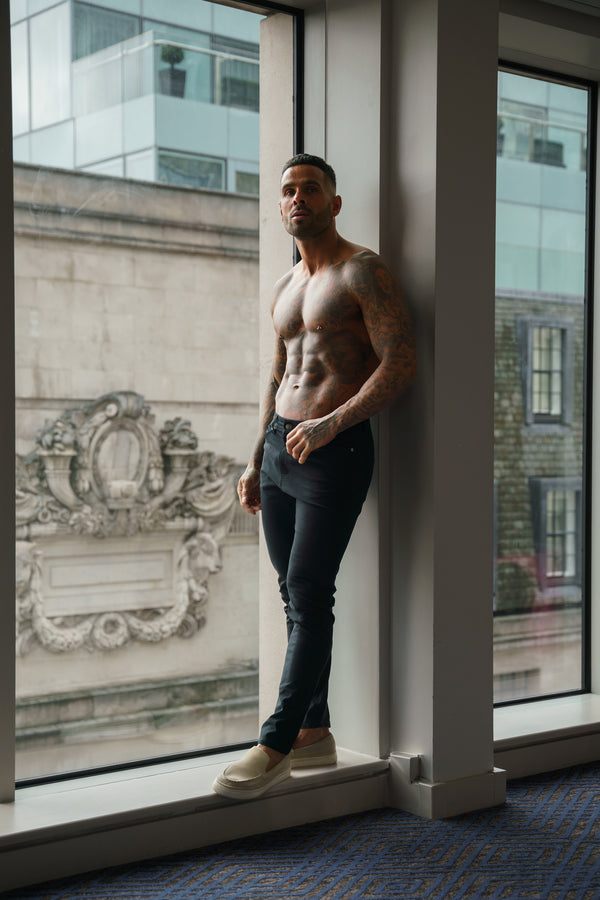 Father Sons Ultra Stretch Black Relaxed Jeans - FSJEAN016