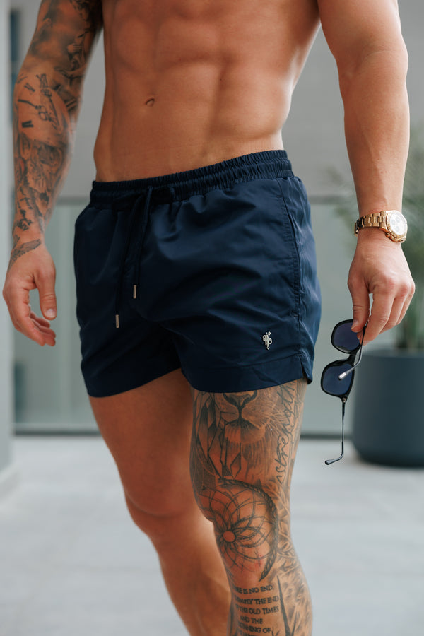 Father Sons Navy / Silver Swim Shorts - FSH1322