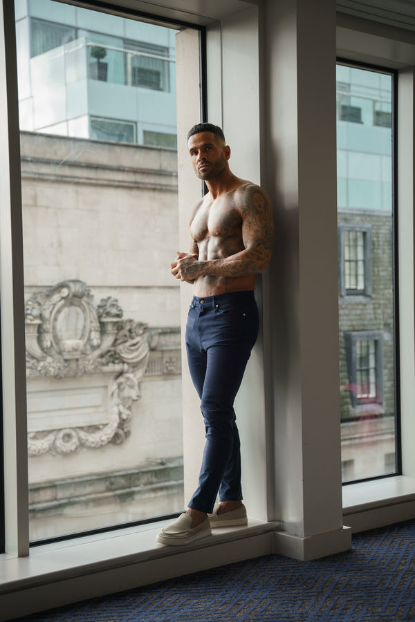 Father Sons Ultra Stretch Navy Relaxed Jeans - FSJEAN015