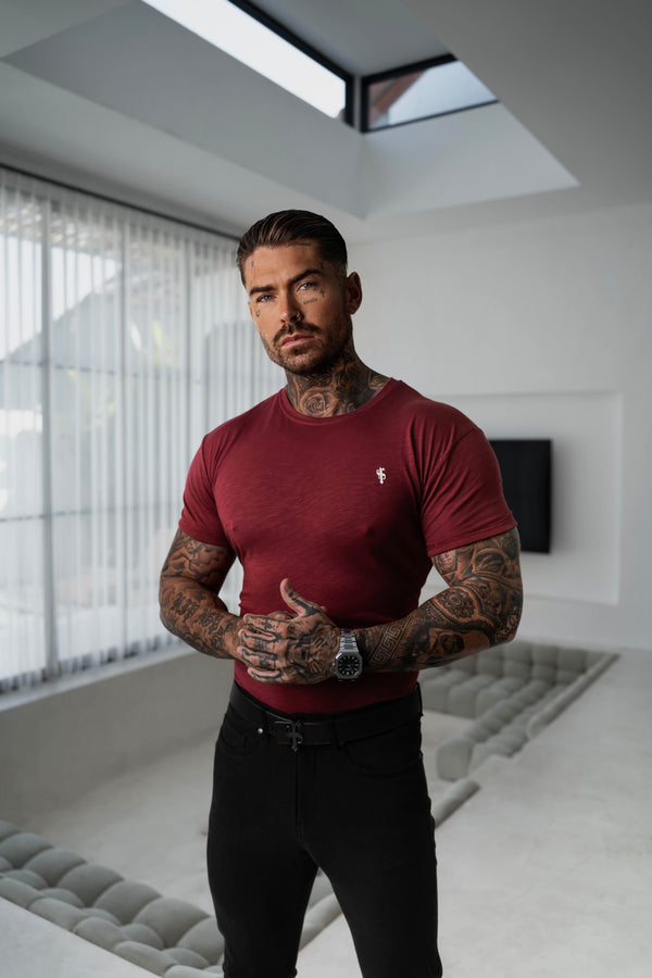 Father Sons Wine Slub Crew T-Shirt - FSH1380