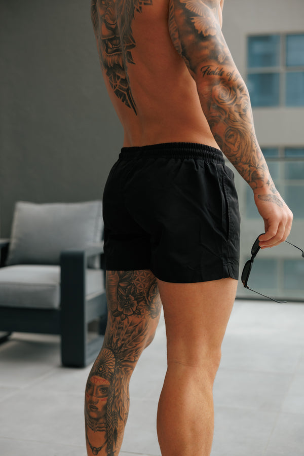 Father Sons Black / Silver Swim Shorts - FSH1316