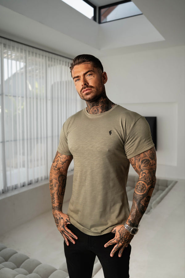 Father Sons Olive Slub Crew T-Shirt - FSH1331