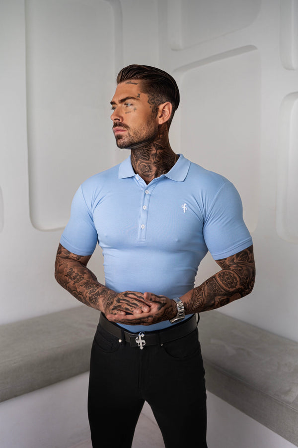 Father Sons Classic Baby Blue Polo Shirt - FSH049