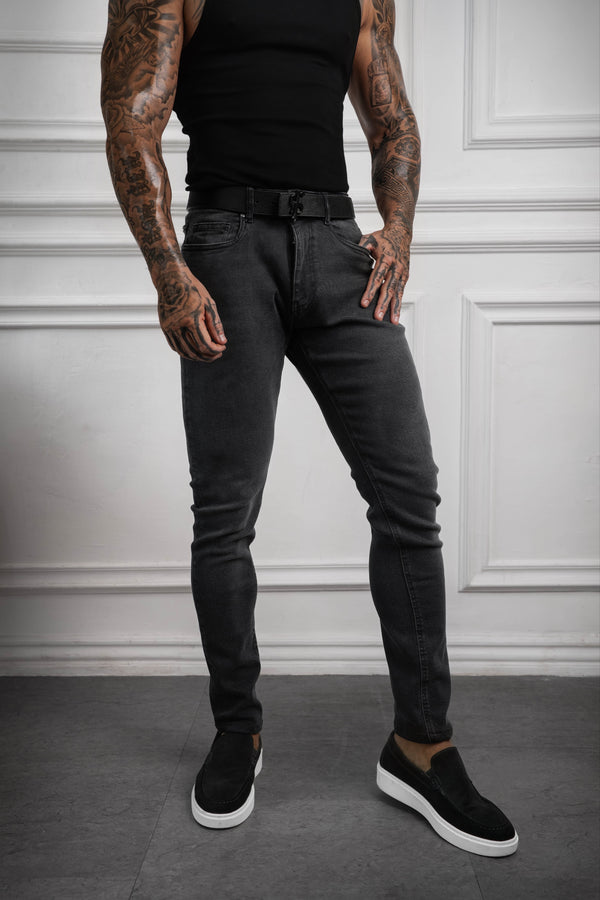 Father Sons Black Distressed Stretch Relaxed Jeans - FSJEAN018