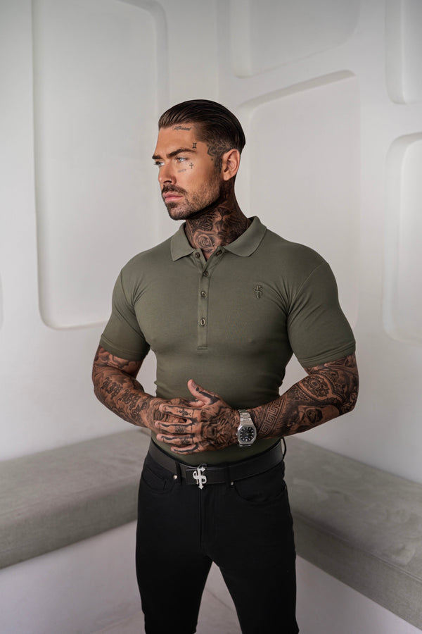 Father Sons Classic Khaki Polo Shirt - FSH043